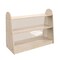 Flash Furniture Bright Beginnings Commercial 3-Shelf, 2-Sided Wooden Classroom Storage Unit w/Clear Divider, Natural MK-KE19233-GG - alternate 1